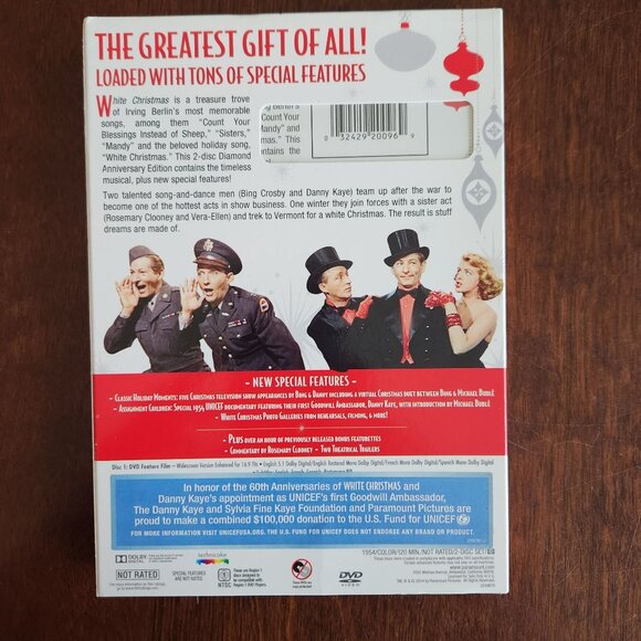 Irving Berlins White Christmas DVD Diamond Anniversary Edition with Slipcase - Picture 2 of 6